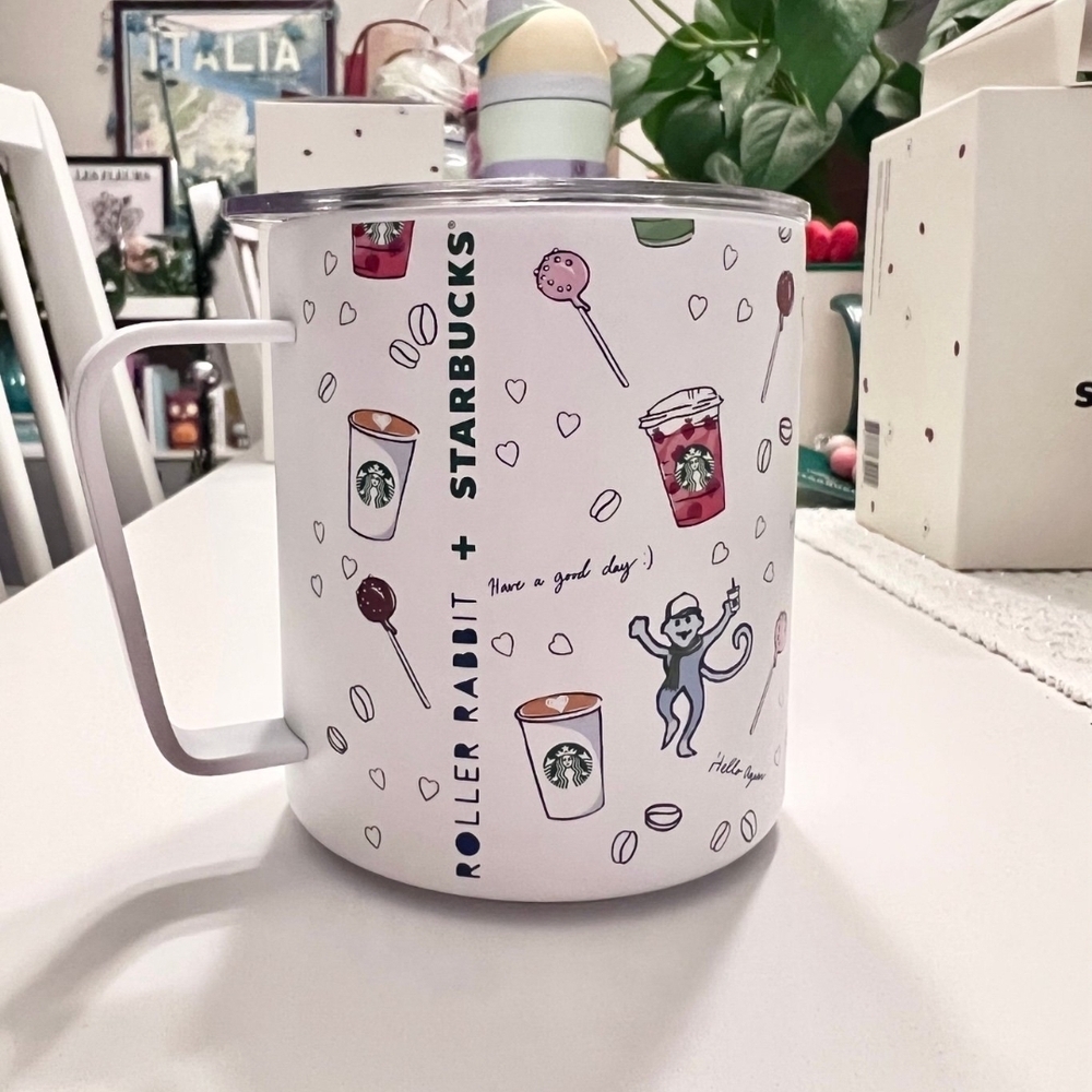 Starbucks x Roller Rabbit 2025 Holiday - Insulated Traveling Mug
